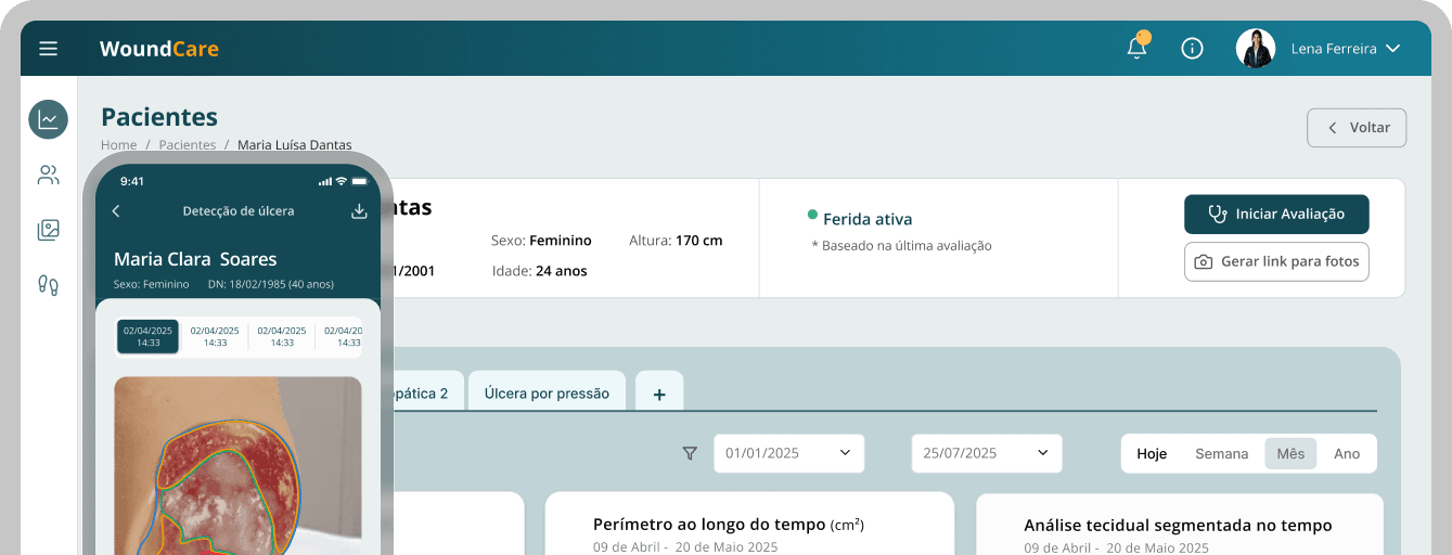 Interface do WoundCare